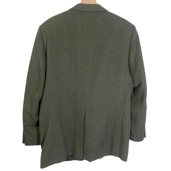Stanley Blacker Dark Olive Green 100% Camel Hair Sportscoat Jacket SZ XL/42 ** - Picture 15 of 15